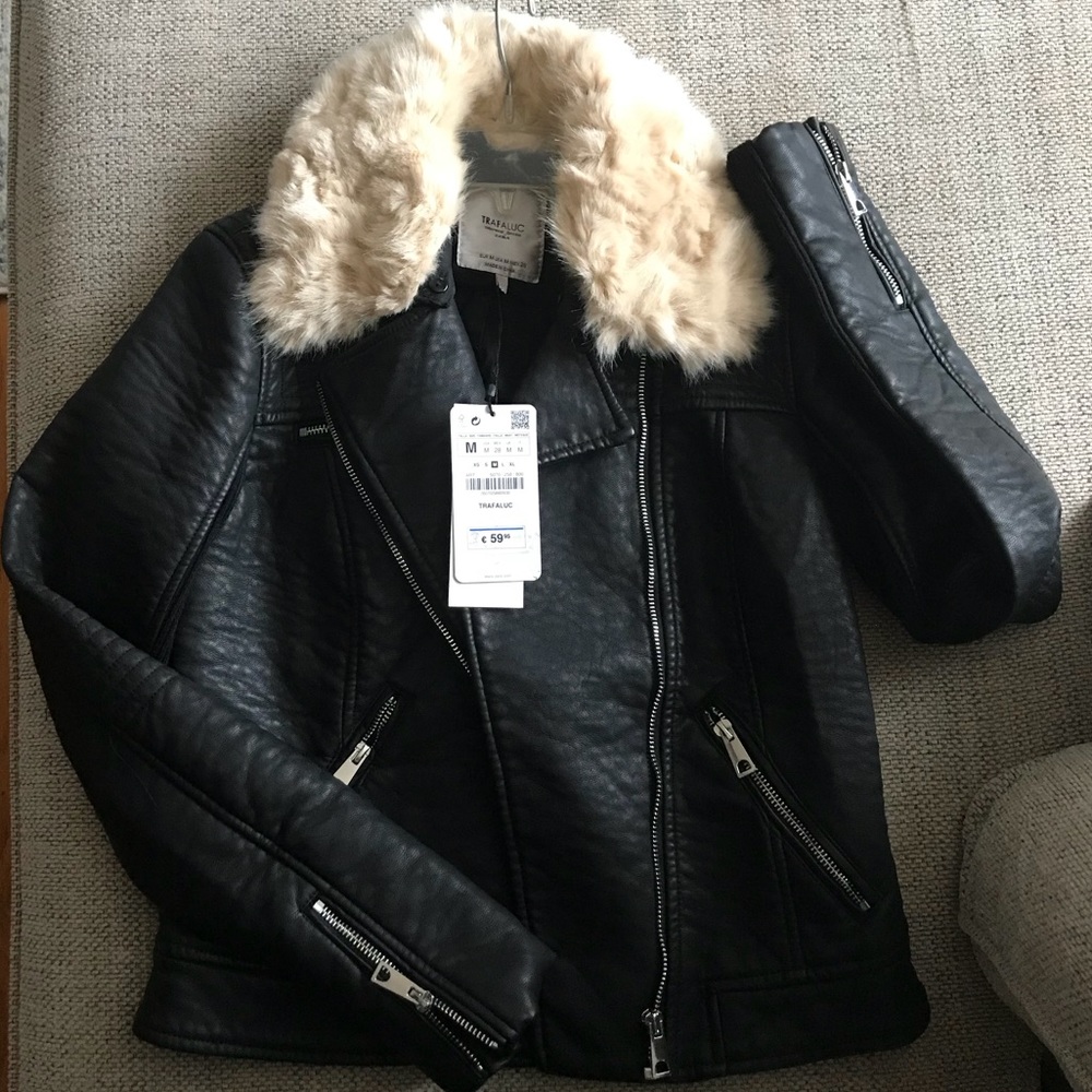 Zara Faux leather jacket